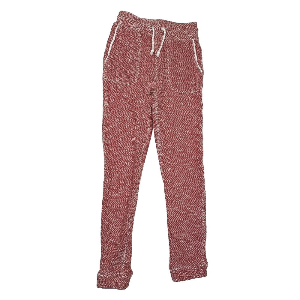 Faherty Herringbone Jogger Sweatpants Red‎ White Women's XS